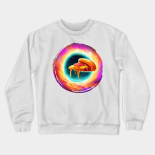 space pizza Crewneck Sweatshirt